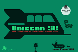Odisean Small Caps font w/ 28 icons