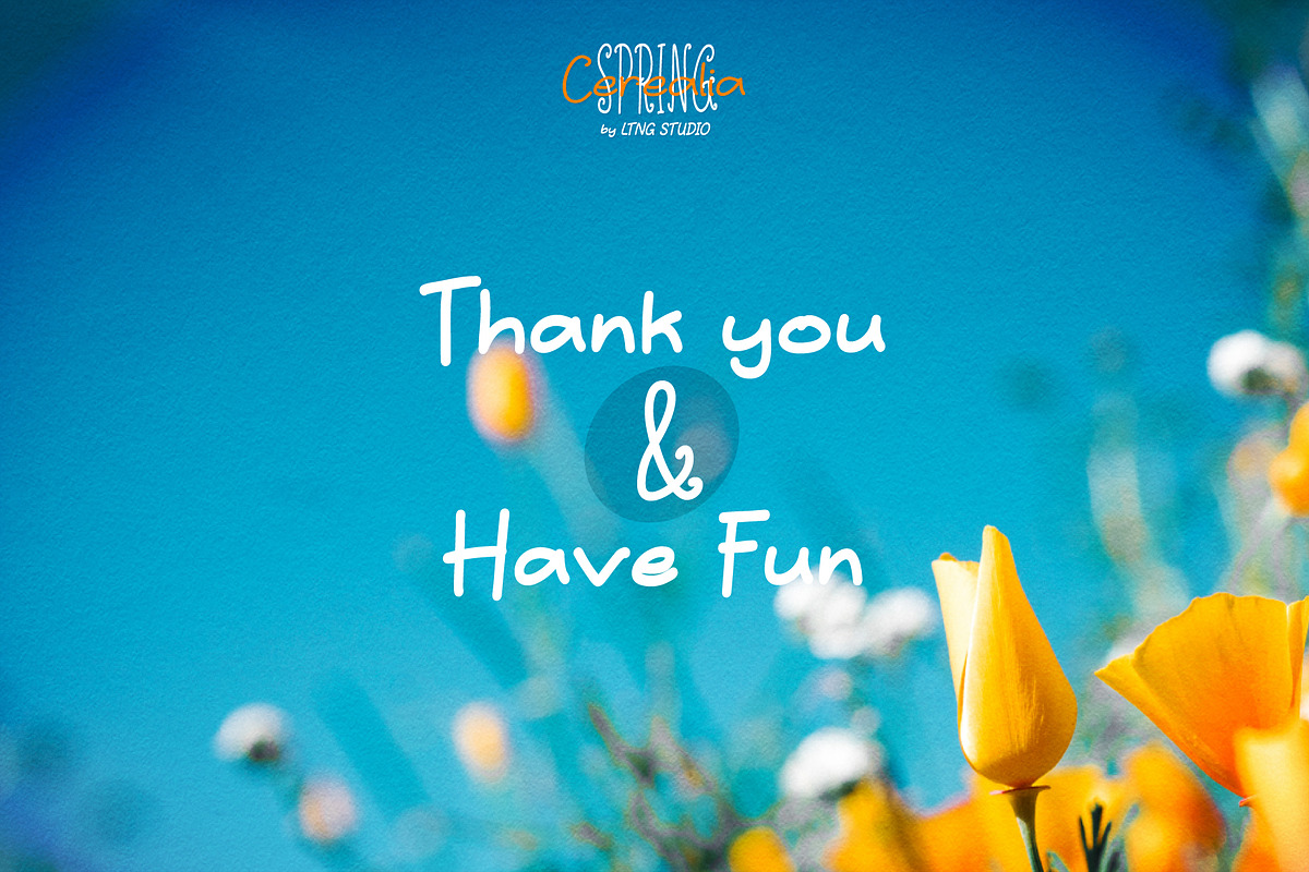 Cerealia Spring Handwritten Font Duo, a Handwritten Font by LTNG STUDIO (Photo 8 of 8)