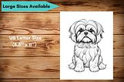 Puppy Coloring Pages for Kids, a Brochure Template by LA Design (Thumbnail 9 of 10)