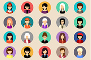 200 Flat icons with people, an Icon by Gurza SHOP (Thumbnail 3 of 5)