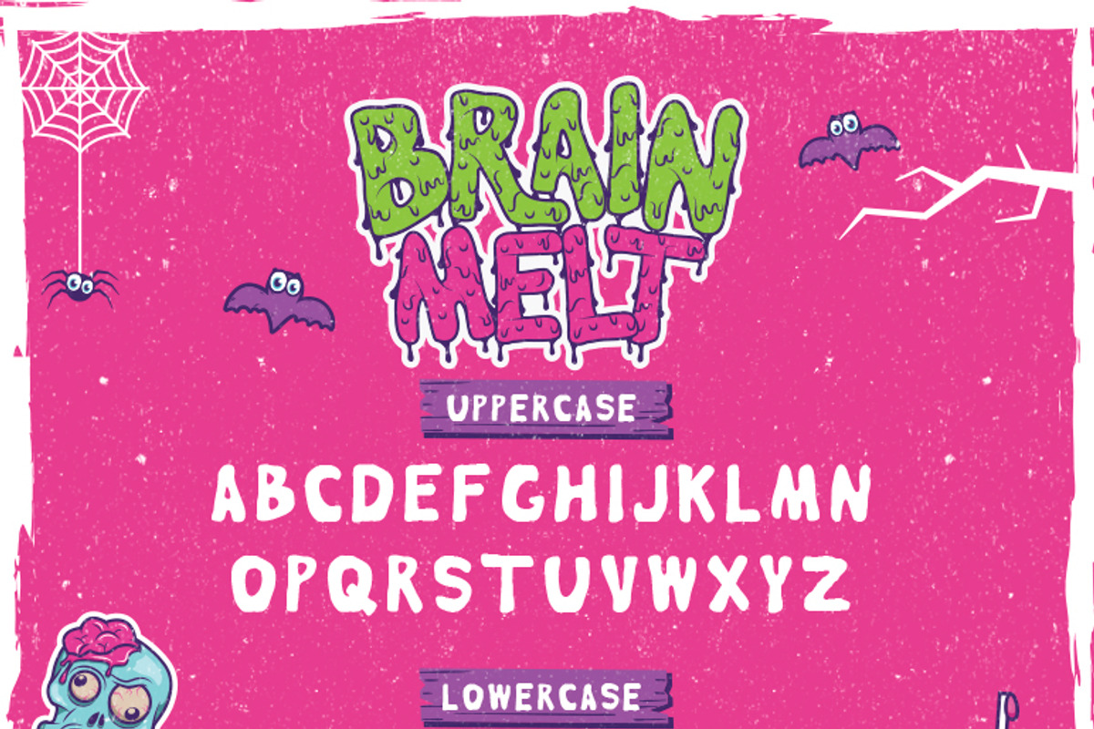 Brain Melt Layered Typeface preview 4