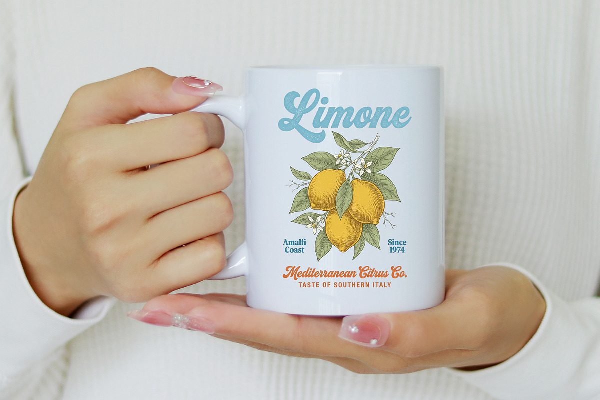 Retro Summer Lemon Fruit PNG, a Seasonal Illustration by Canvas Craft (Photo 5 of 7)
