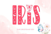 Iris - Cute Decorative Font, a Symbol Font by AnningArts (Thumbnail 1 of 8)
