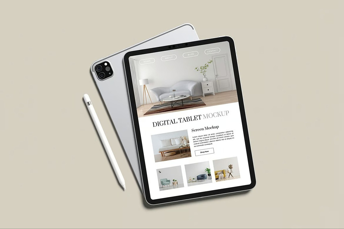 Tablet Pro Mockup, an iPad Mockup by Hubzway (Photo 7 of 9)