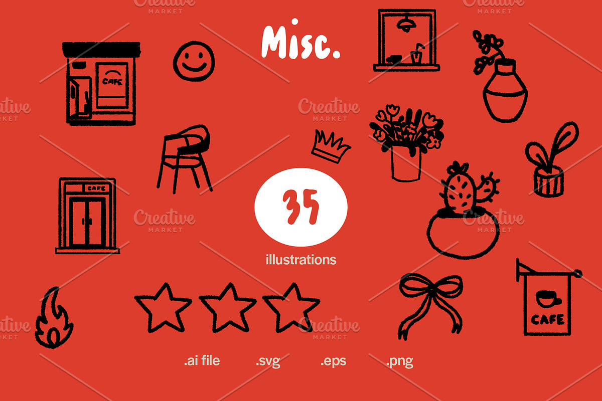 Cafe, Restaurant, Food & Drinks Pack, a Graphic by Plainly Simple Store (Photo 17 of 20)