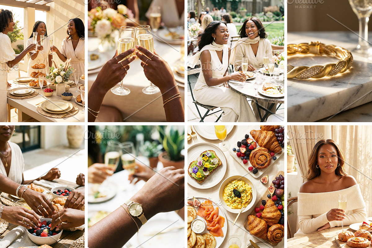 Women & Brunch Editorial Pack, a Beauty & Fashion Photo by Taaenoelle + Co (Photo 5 of 6)