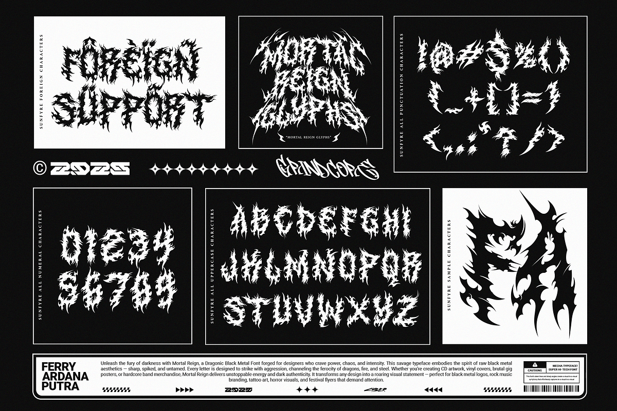 Mortal Reign | Dragonic Black Metal, a Blackletter Font by Ardana Creative (Photo 10 of 11)