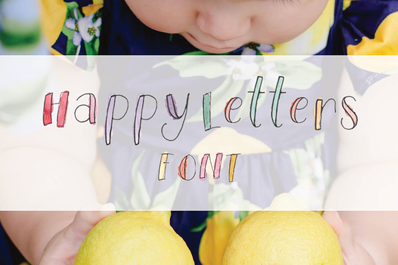 Happy Letters Font preview 3