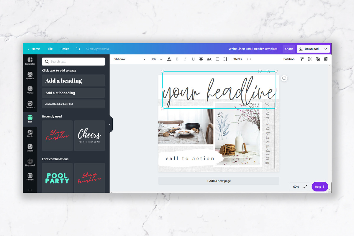 Canva & Mailchimp Template | Linen, an Email Template by Thirty One Palms Studio (Photo 5 of 7)