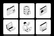 125 Coding Illustrations Bundle, a Technology Illustration by Vectors Market (Thumbnail 9 of 13)
