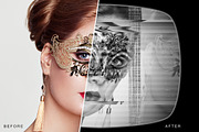 Vintage TV Interference GLITCH Portr, an Action Add-On by designvillage (Thumbnail 13 of 13)