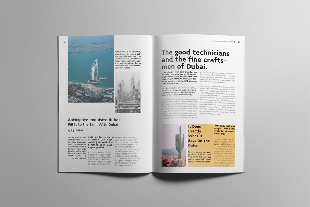 Travel Magazine Layout, a Magazine Template by Swayang (Photo 11 of 23)