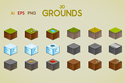 3D Grounds, an Object Graphic by yurakr (Thumbnail 1 of 3)