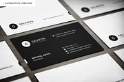 Minimal Clean Business Cards, a Business Card Template by Galaxiya (Thumbnail 3 of 9)