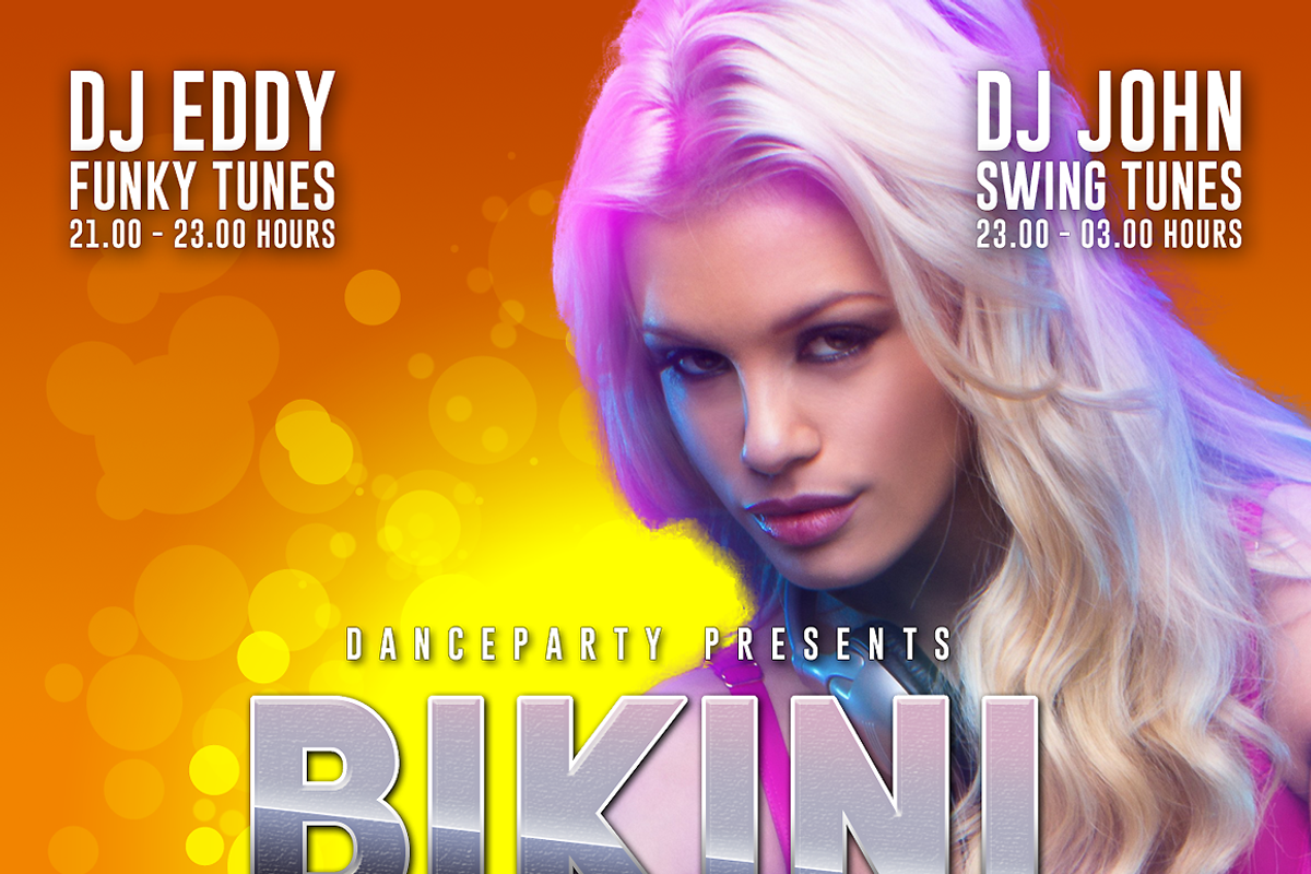 Bikini Party Flyer, a Flyer Template by Designer Essentials (Photo 2 of 2)