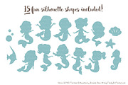 Mermaid Silhouettes in Vintage Boy, an Illustration by Amanda Ilkov (Thumbnail 2 of 3)