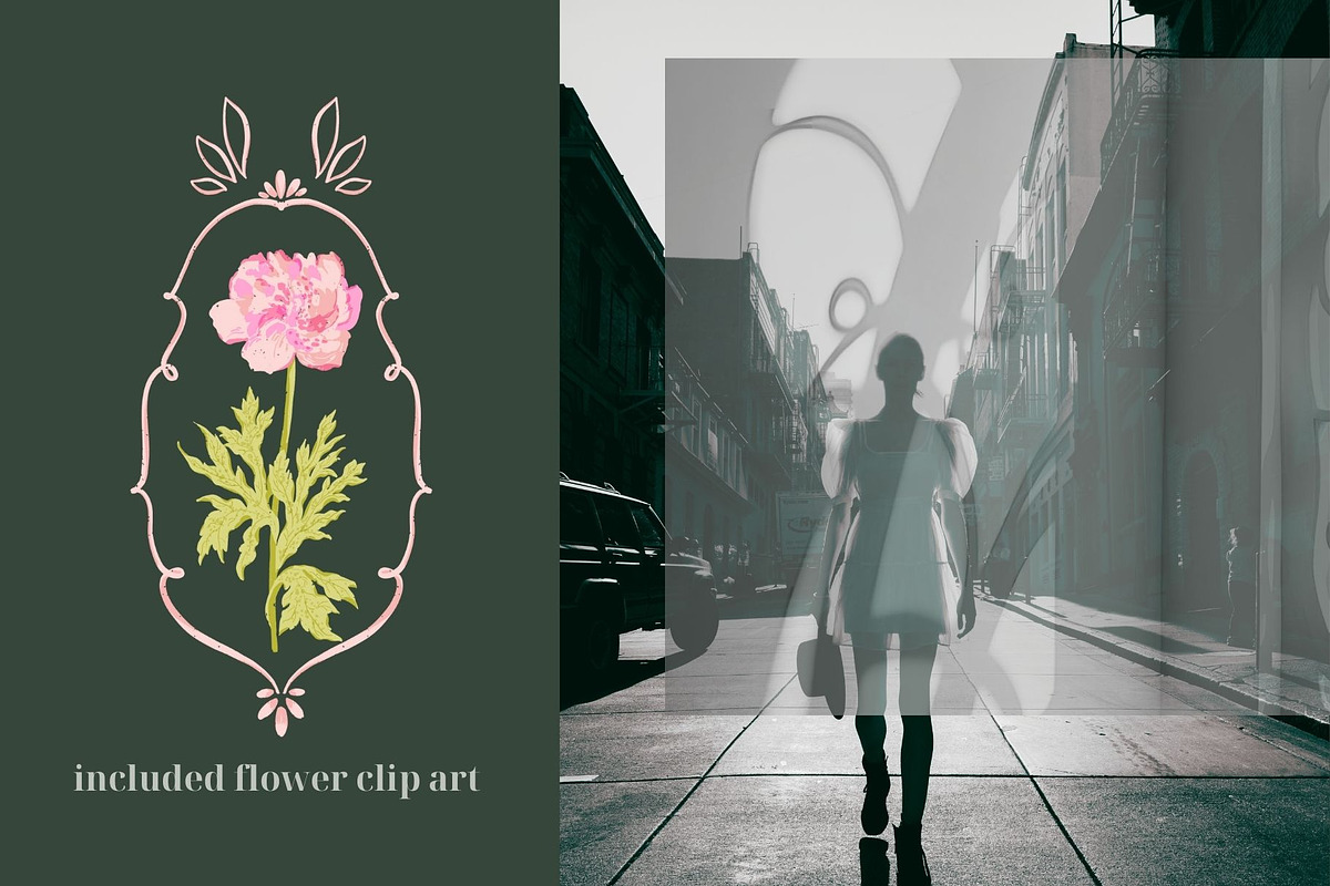 Art Nouveau Peonies Pattern, a Pattern Graphic by PaperJamLab (Photo 5 of 8)