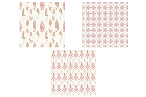 Dusty Pink Boho Nursery Backgrounds