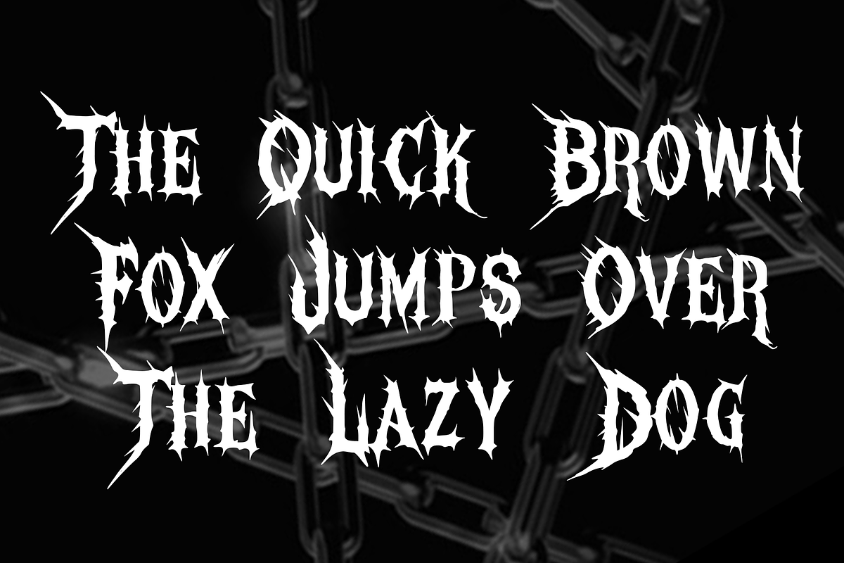 SURVIVOR METAL FONT, a Blackletter Font by dansdesign (Photo 6 of 7)