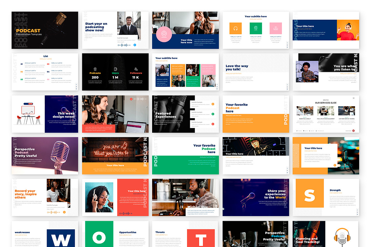 Podcast Powerpoint Template, a Presentation Template by Zacomic Studios (Photo 12 of 12)