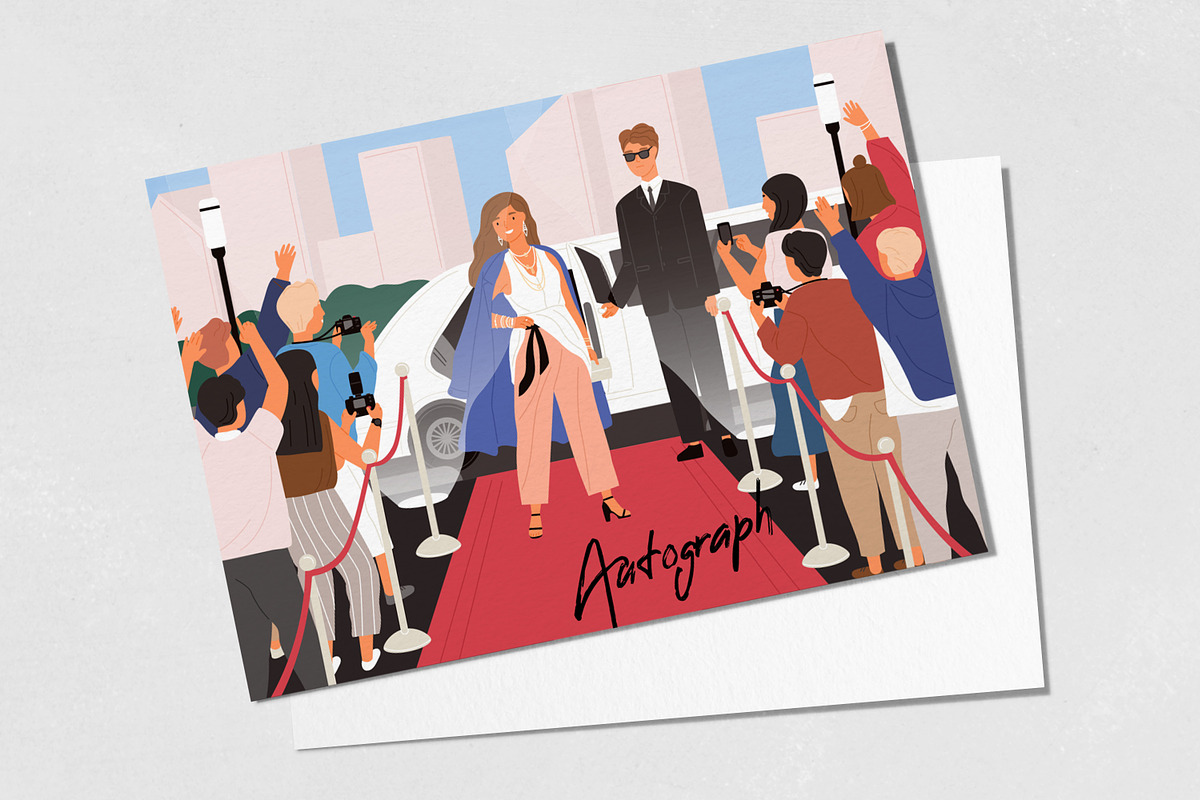 Celebrity on red carpet, a Person Illustration by Good Studio (Photo 3 of 3)