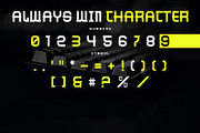 Always Win, a Sans Serif Font by Hello Muh (Thumbnail 4 of 5)