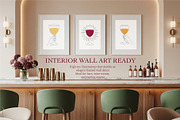 Elegant Wine Glasses & Hand Poses, a Food Illustration by Lettering_Logo (Thumbnail 8 of 9)