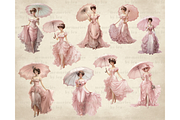 Parasol Lady PNG Clipart, an Illustration by Memories By Lea (Thumbnail 9 of 9)