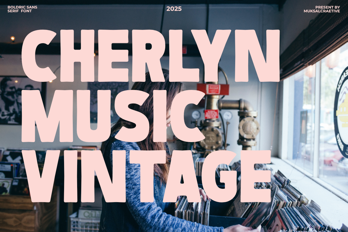 Boldric - Bold Industrial Sans Serif, a Sans Serif Font by Muksal Creative (Photo 3 of 13)