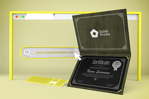 Certificate Website Mockup