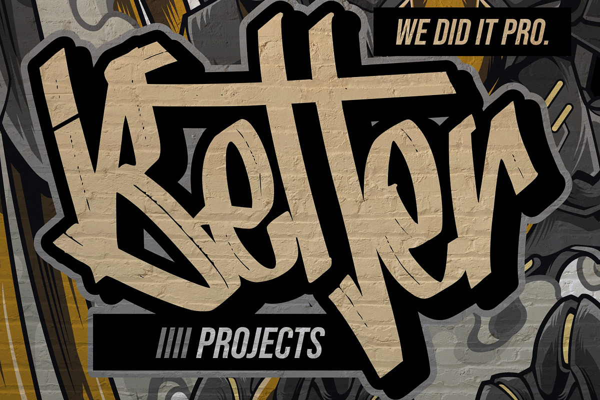 Nutty Noisses - Graffiti typeface, a Font by Gassstype (Photo 2 of 10)
