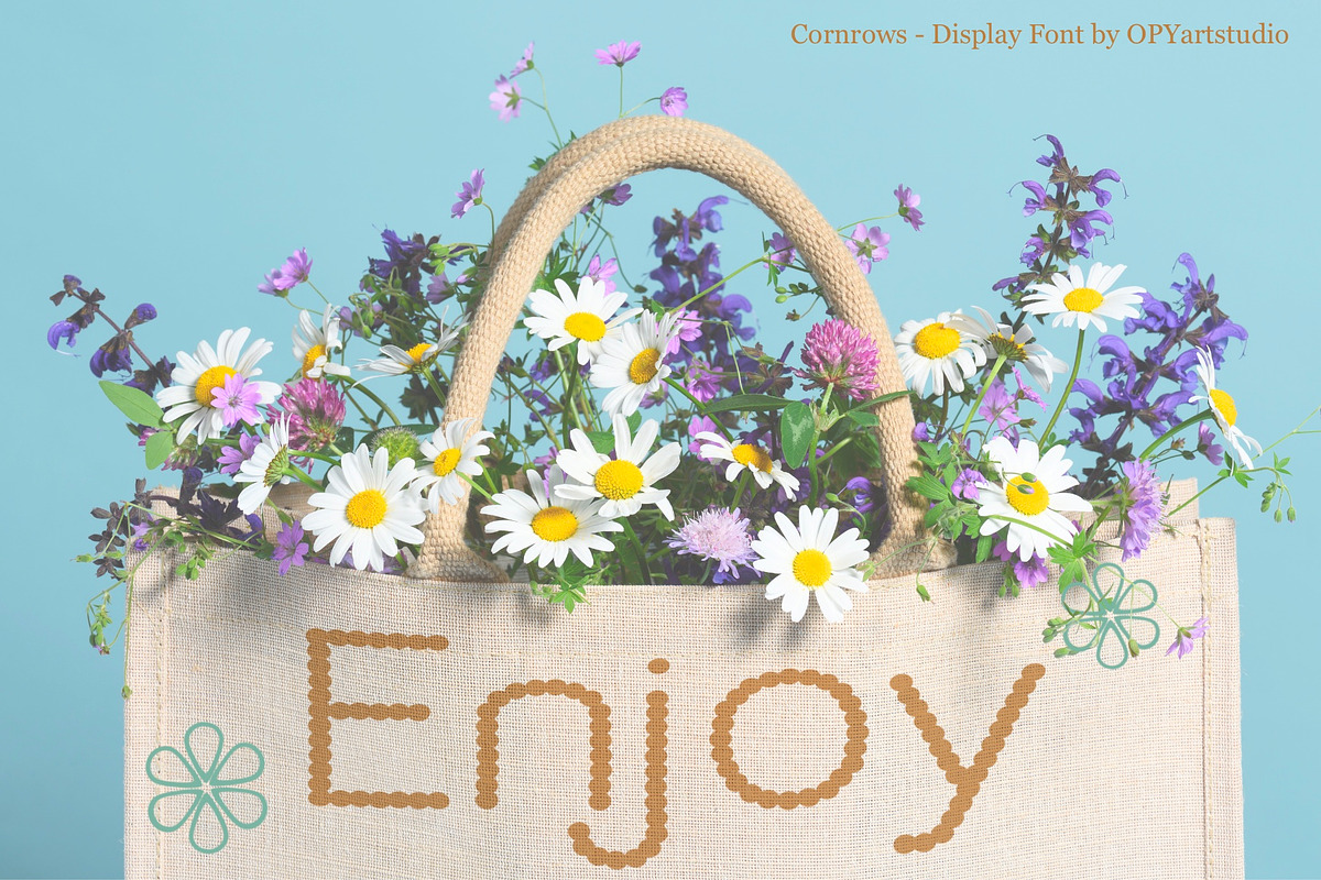 Cornrows - Creative Display Font, a Sans Serif Font by OPY ArtStudio (Photo 3 of 5)