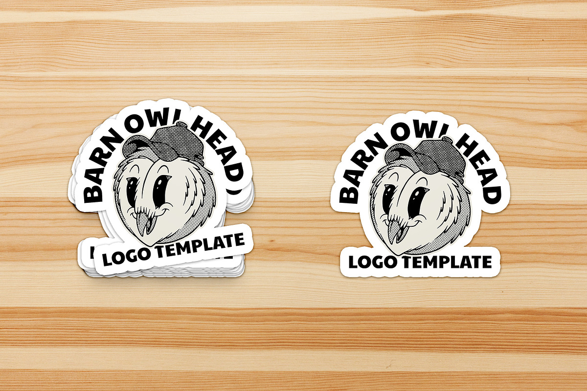 barn owl mascot holding flag, a Branding & Logo Template by Judsart (Photo 3 of 3)