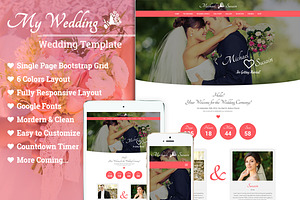 Wedding - One Page Template