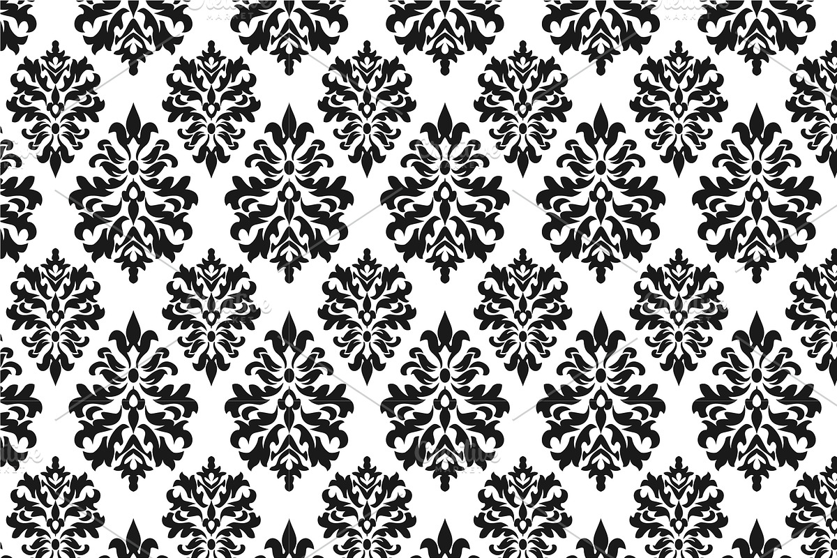 Damask vector seamless patterns, a Pattern Graphic by Alonka's Illustrations (Photo 9 of 9)