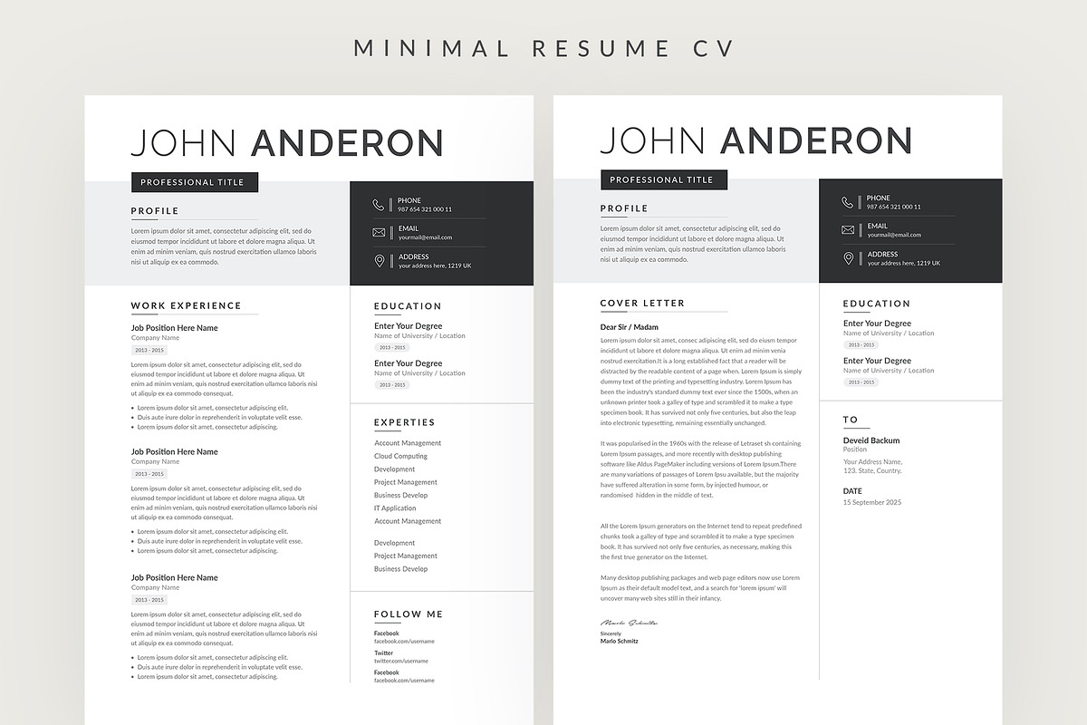 Resume, a Stationery Template by Pixelpick (Photo 6 of 6)