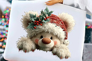 Sweet Santa Bears Clipart, an Illustration by Craft Nest (Thumbnail 3 of 11)