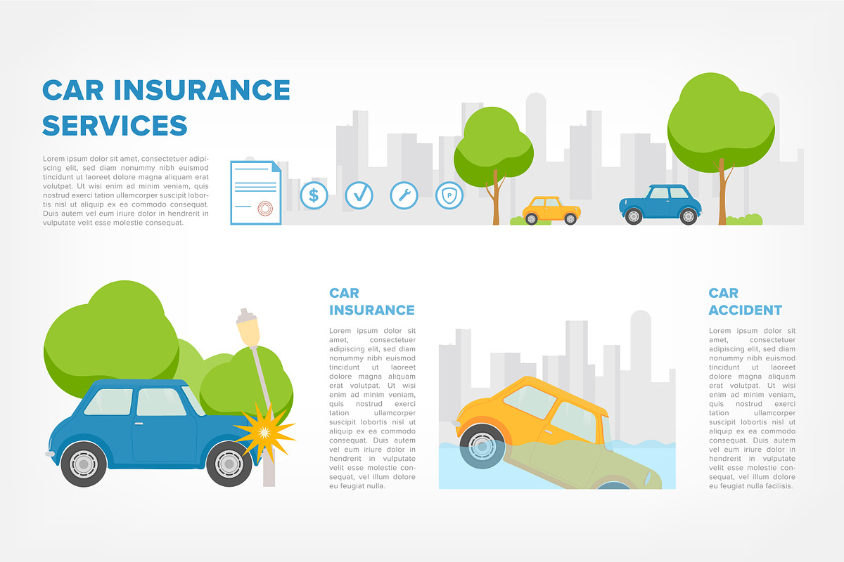 Car insurance concept, a Transportation Illustration by Good Studio (Photo 2 of 3)