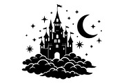 Fantasy Castle Cloud Moon Bundle, an Object Illustration by Gaye Art (Thumbnail 24 of 30)
