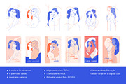 She, With Her. Lesbian Couple Illust, a Person Illustration by VasilkovS (Thumbnail 3 of 6)