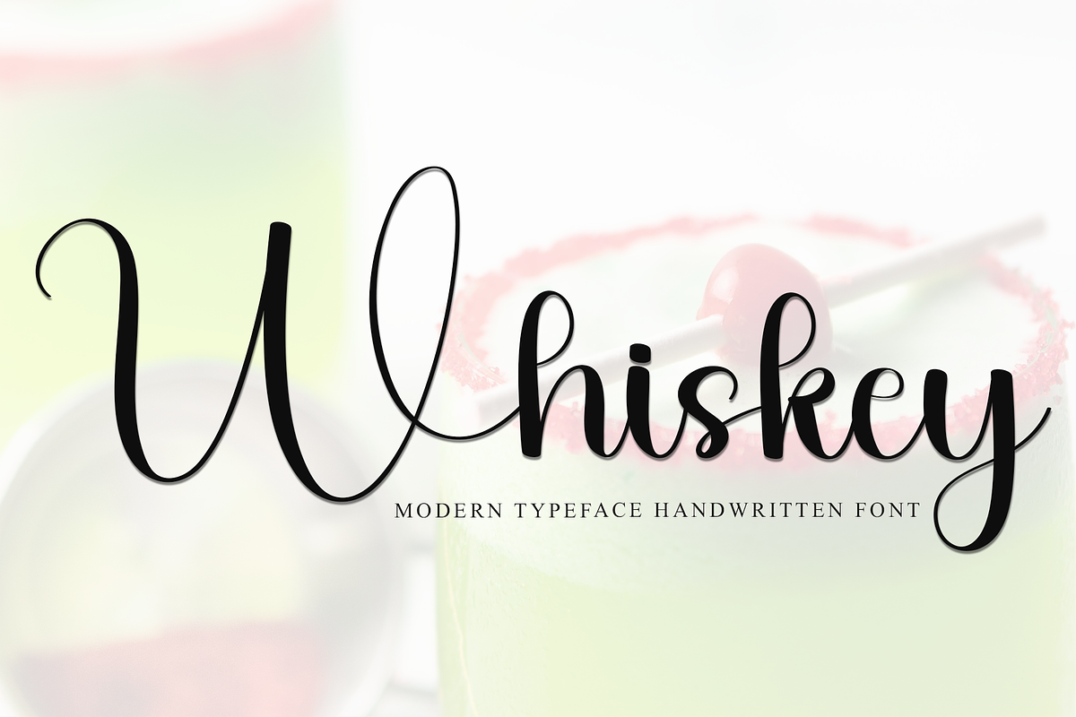 Whiskey, a Handwritten Font by FreshTypeINK (Photo 1 of 8)