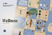Wellness IG Canva Pack: 90+ Posts, a Social Media Template by Glow Muse Studio (Thumbnail 1 of 9)