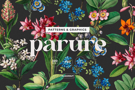 Exquisite Botanical Floral Pattern