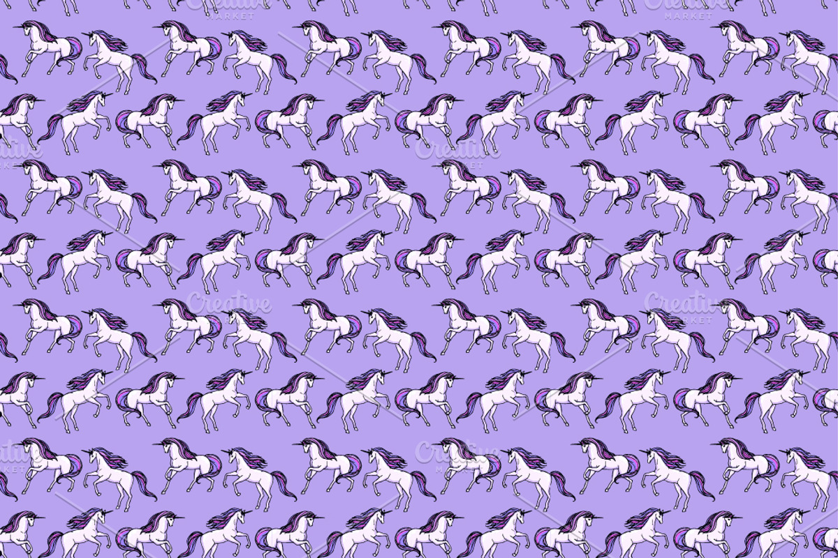 Four unicorn patterns preview 5