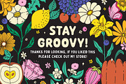 Groovy Garden Graphic Collection, a Pattern Graphic by rouxsupplyco (Thumbnail 10 of 10)
