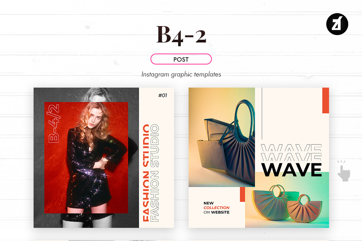 B4-2 Social media template, a Social Media Template by Chanut is industries (Photo 2 of 11)