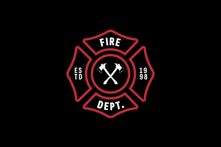 Fire department logo illustration, a Branding & Logo Template by Dyn Studio