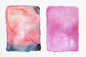 Watercolor Backgrounds And Splashes