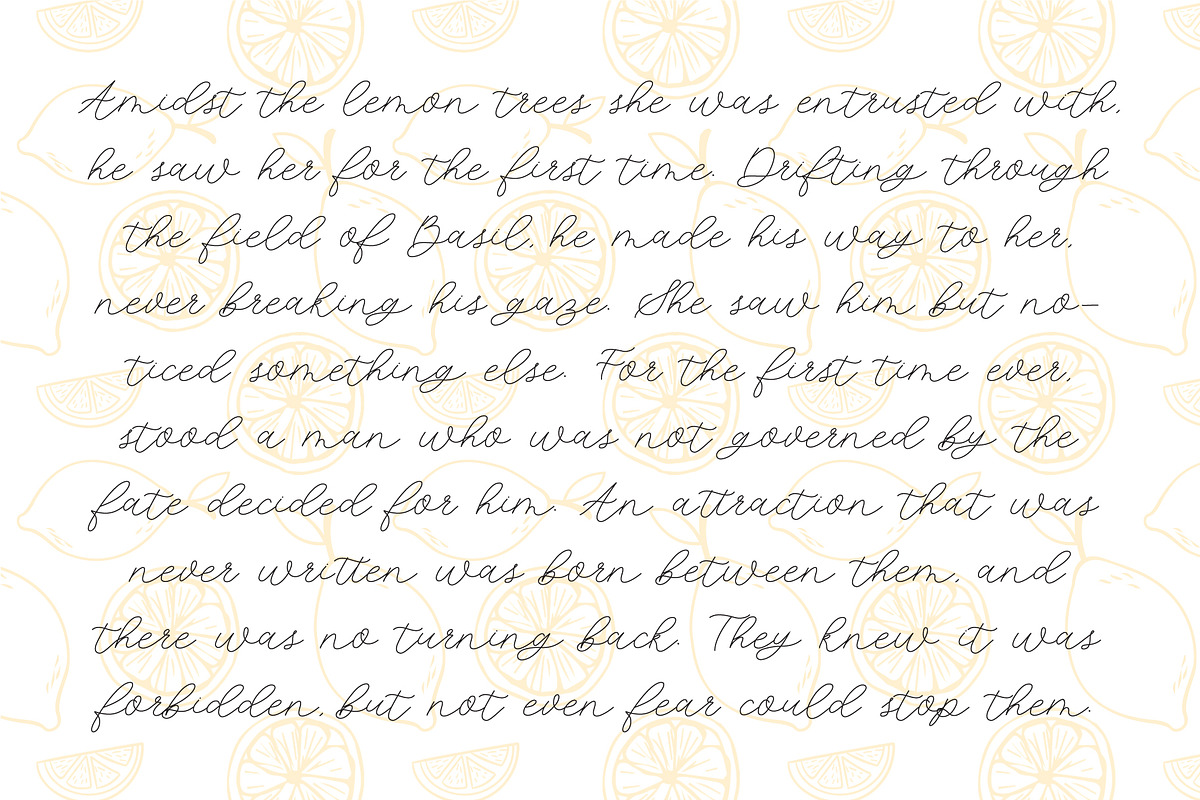 Lemon Line Single Line Font, a Font by Design by Laney (Photo 9 of 14)