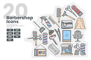Barber Tools & Hair Salon Icons, a Duotone Icon by erifqizeicon (Thumbnail 3 of 3)